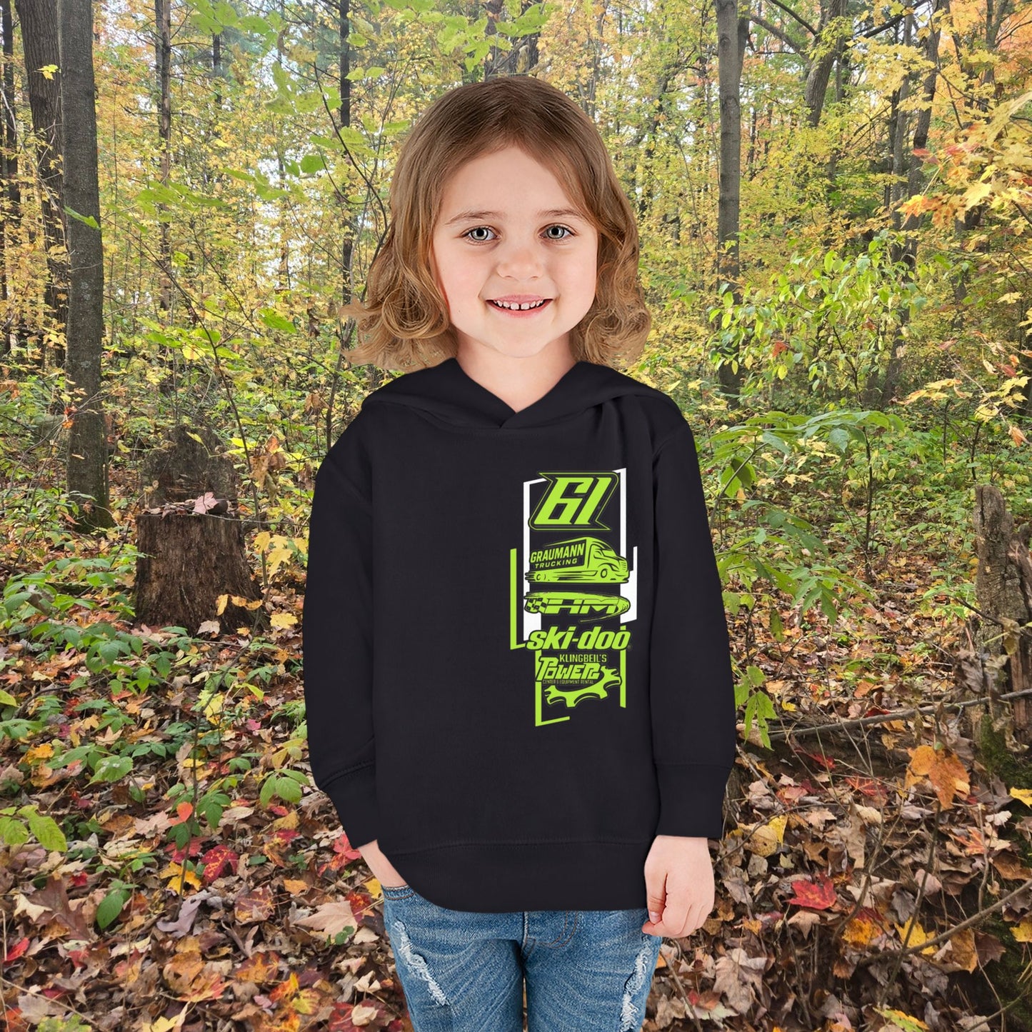 #61 Ezra Graumann F3 Skidoo Henke Motorsports llc Hoodie Toddler