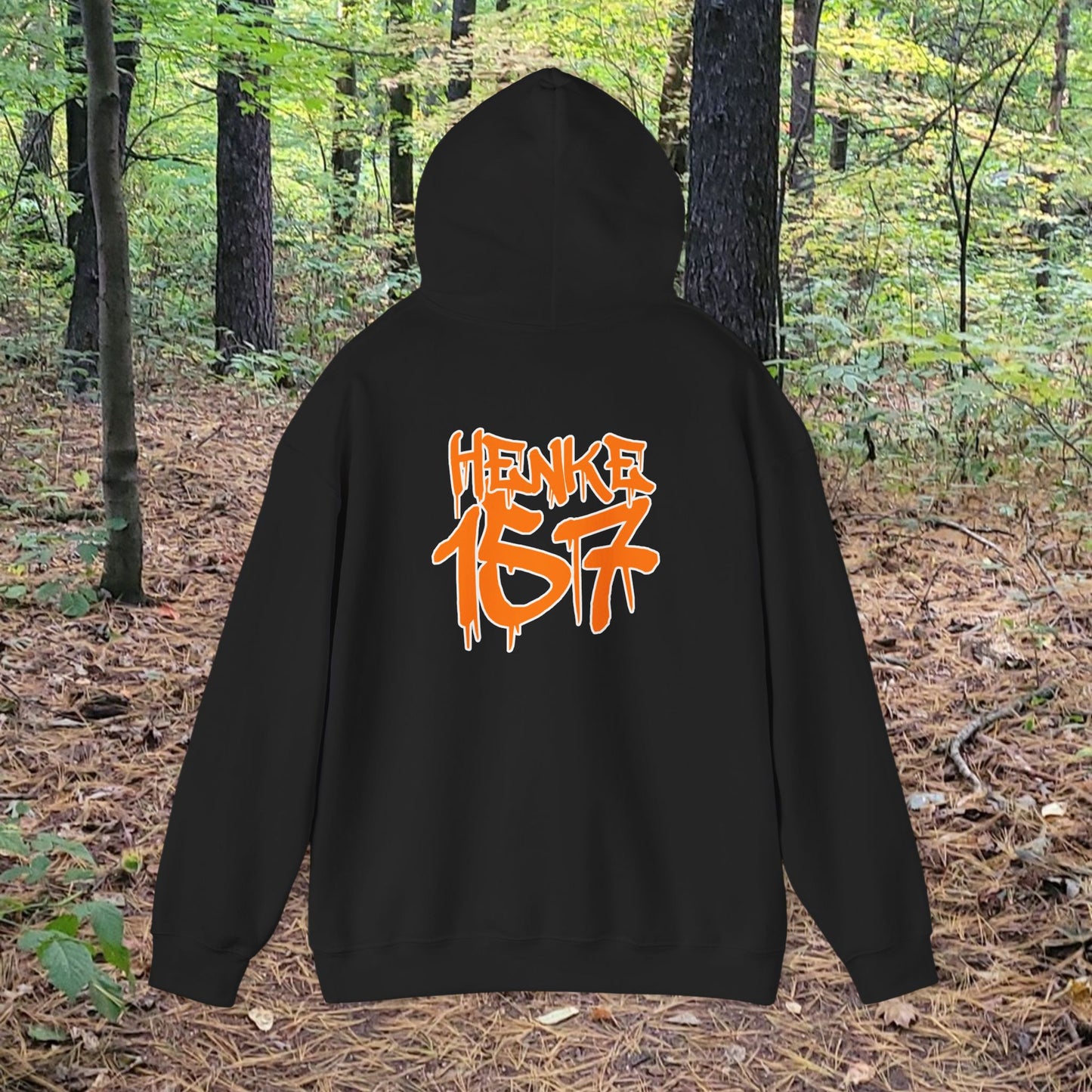 #HenkeStrong white Graphic Hoodie, Casual Streetwear, Gift for Community Support, Unisex Warmth, Everyday Comfort