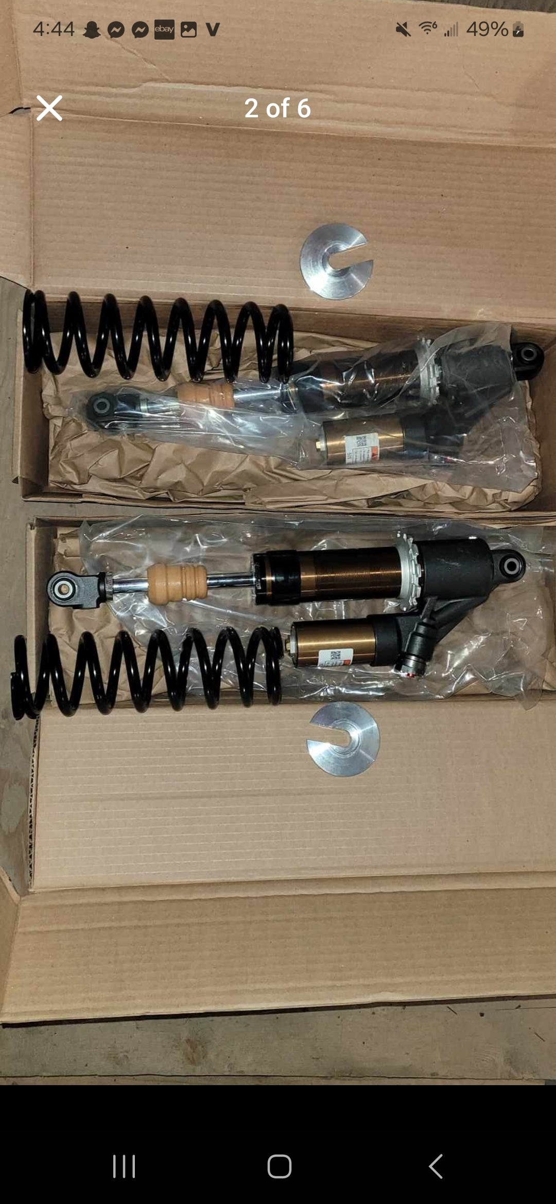 Skidoo 23' mxz X 600 front shocks complete new