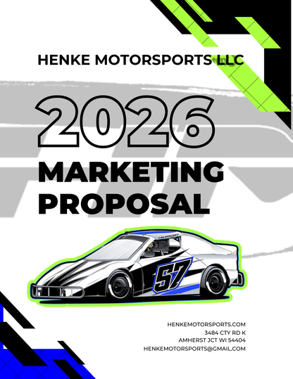 Custom Promotion & Marketing Proposals. (Sponsorship proposals, Racing resumes)