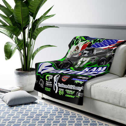 Wild Man Kam Martinez #57 2026 Bandolero Premium Sherpa Fleece Blanket