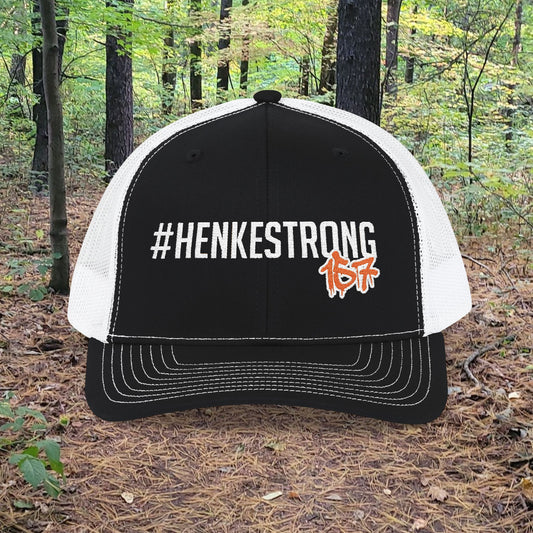 #HenkeStrong Snapback Trucker Cap - Supportive Hat for Sports Fans, Fundraising Events, Gifts, and Everyday Wear