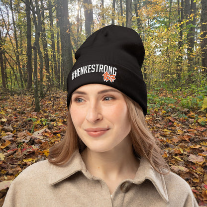 #HENKESTRONG Embroidered Knit Beanie for Style & Warmth
