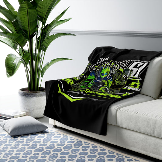 Premium Sherpa Fleece Blanket #61 Ezra Graumann F3 Skidoo Henke Motorsports llc 2026