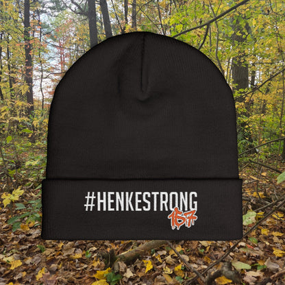#HENKESTRONG Embroidered Knit Beanie for Style & Warmth
