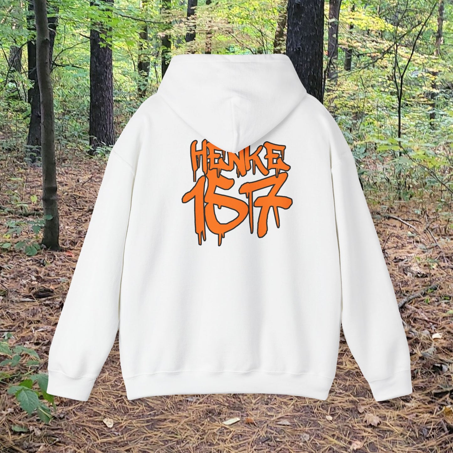 #HenkeStrong Black Graphic Hoodie, Casual Streetwear, Gift for Community Support, Unisex Warmth, Everyday Comfort