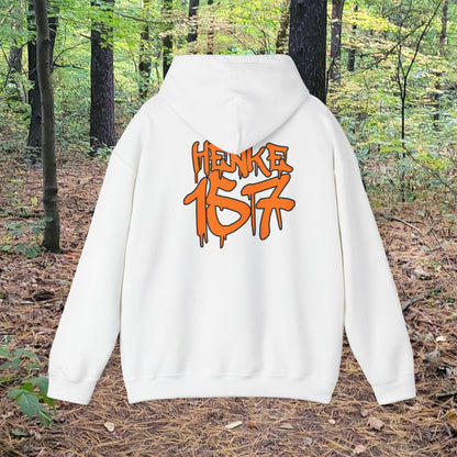 #HenkeStrong Black Graphic Hoodie, Casual Streetwear, Gift for Community Support, Unisex Warmth, Everyday Comfort