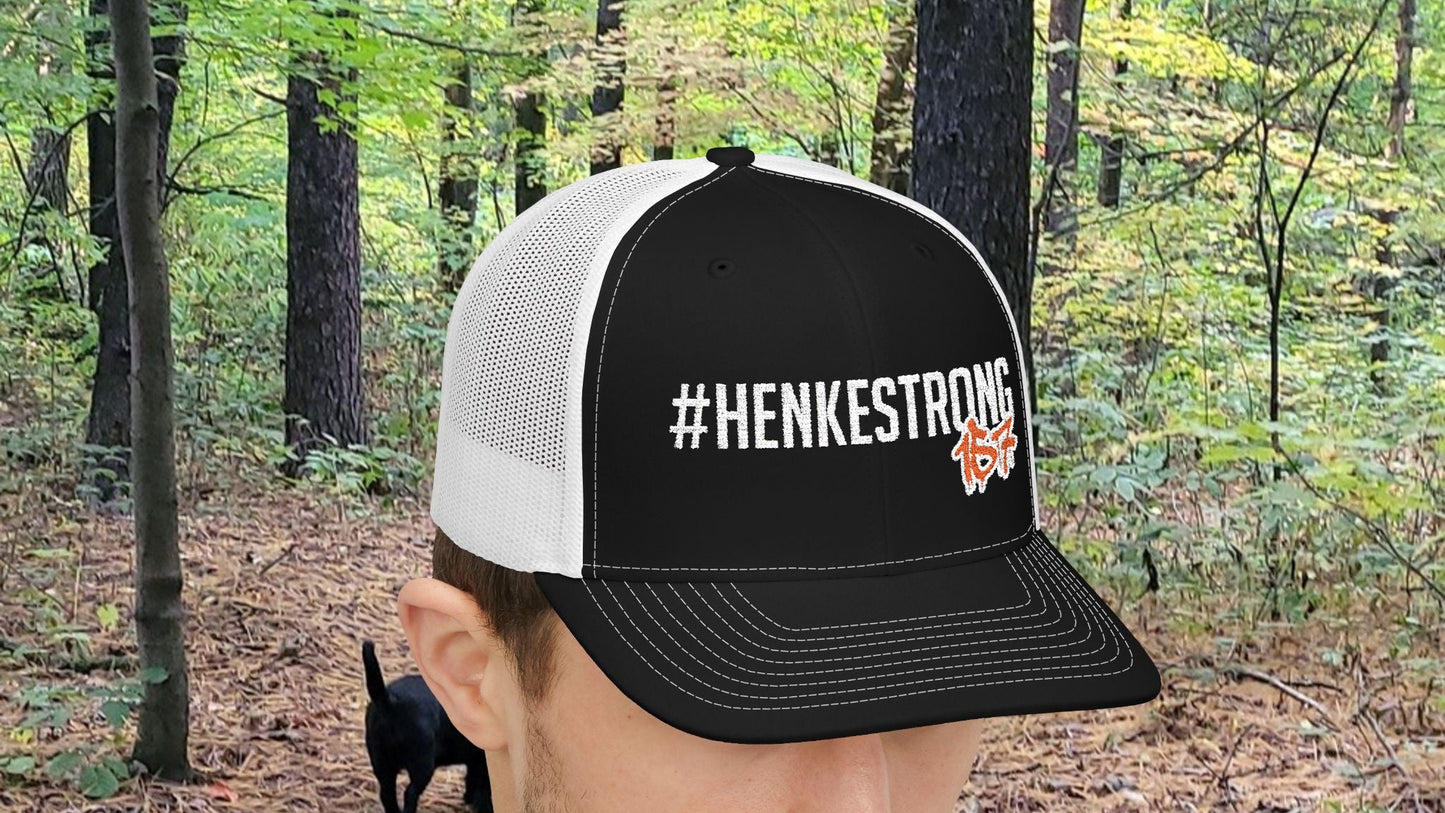 #HenkeStrong Snapback Trucker Cap - Supportive Hat for Sports Fans, Fundraising Events, Gifts, and Everyday Wear