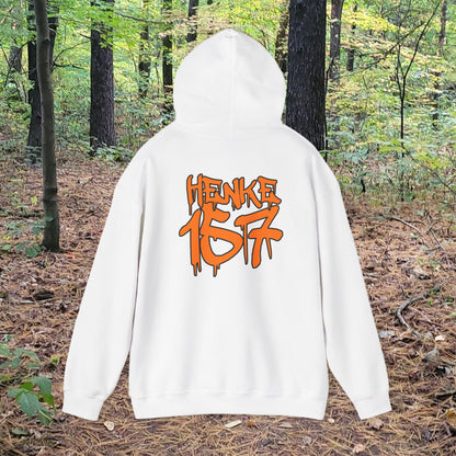 #HenkeStrong Black Graphic Hoodie, Casual Streetwear, Gift for Community Support, Unisex Warmth, Everyday Comfort