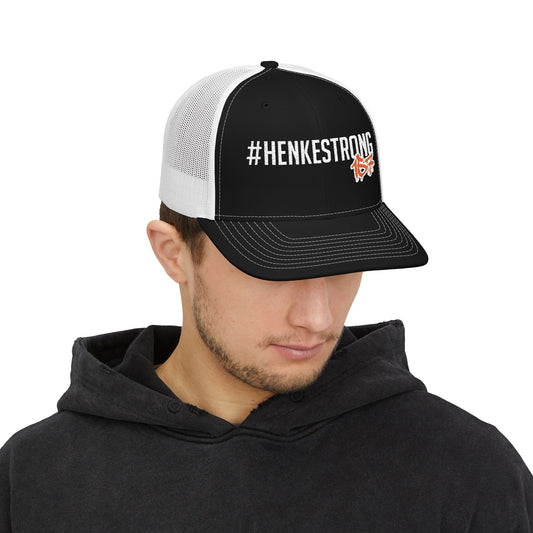 #HenkeStrong Snapback Trucker Cap - Richardson brand. Stiched logo
