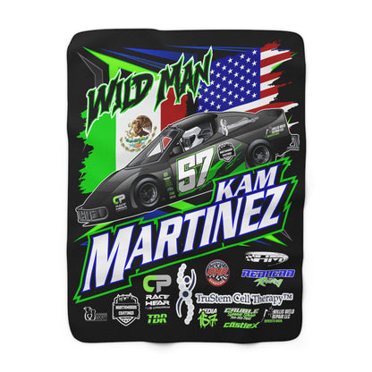 Wild Man Kam Martinez #57 2026 Bandolero Premium Sherpa Fleece Blanket