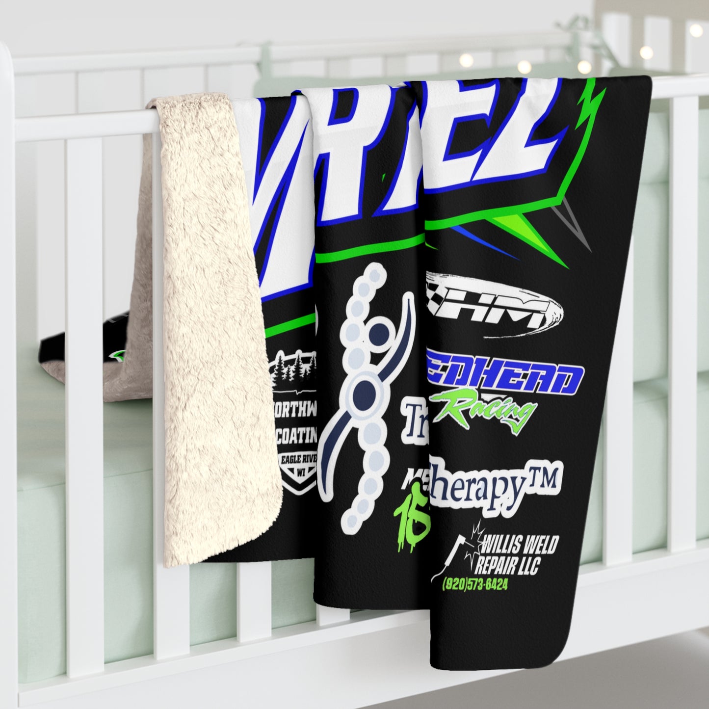 Wild Man Kam Martinez #57 2026 Bandolero Premium Sherpa Fleece Blanket