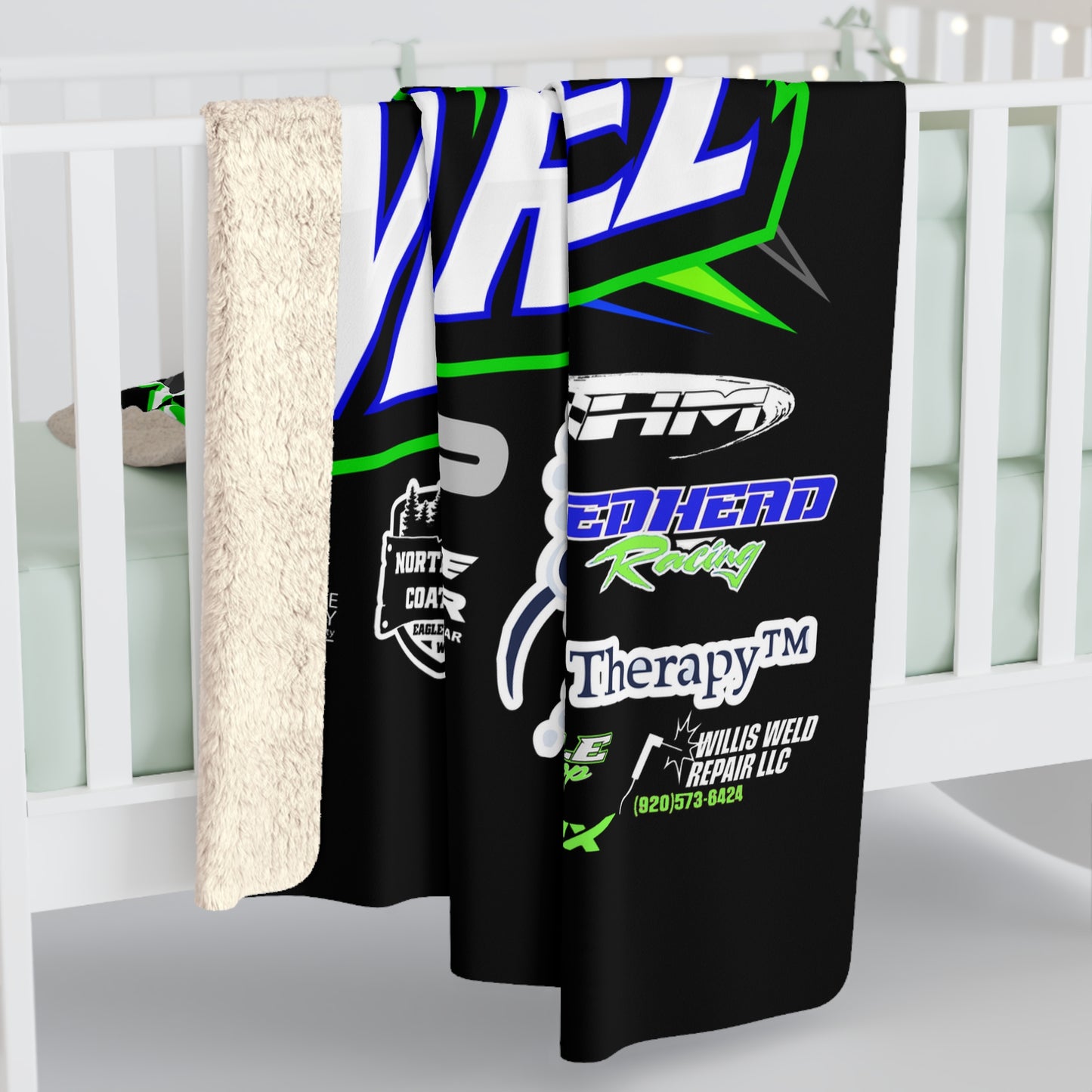 Wild Man Kam Martinez #57 2026 Bandolero Premium Sherpa Fleece Blanket