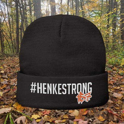 #HENKESTRONG Embroidered Knit Beanie for Style & Warmth