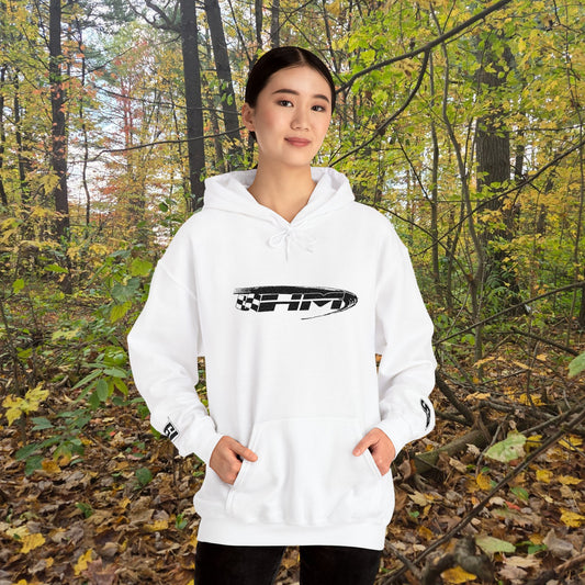 Embroidered Henke Motorsports LLC #57 & #61  Hooded Sweatshirt 2026 black logo