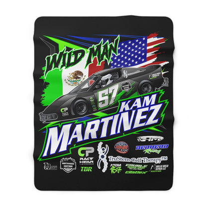 Wild Man Kam Martinez #57 2026 Bandolero Premium Sherpa Fleece Blanket