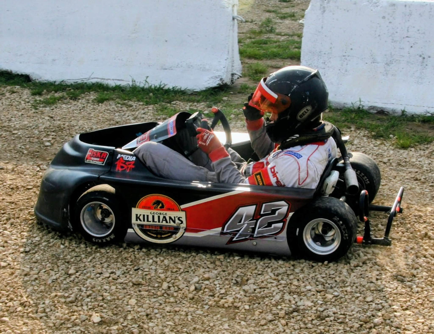 oval kart vinyl wrap custom