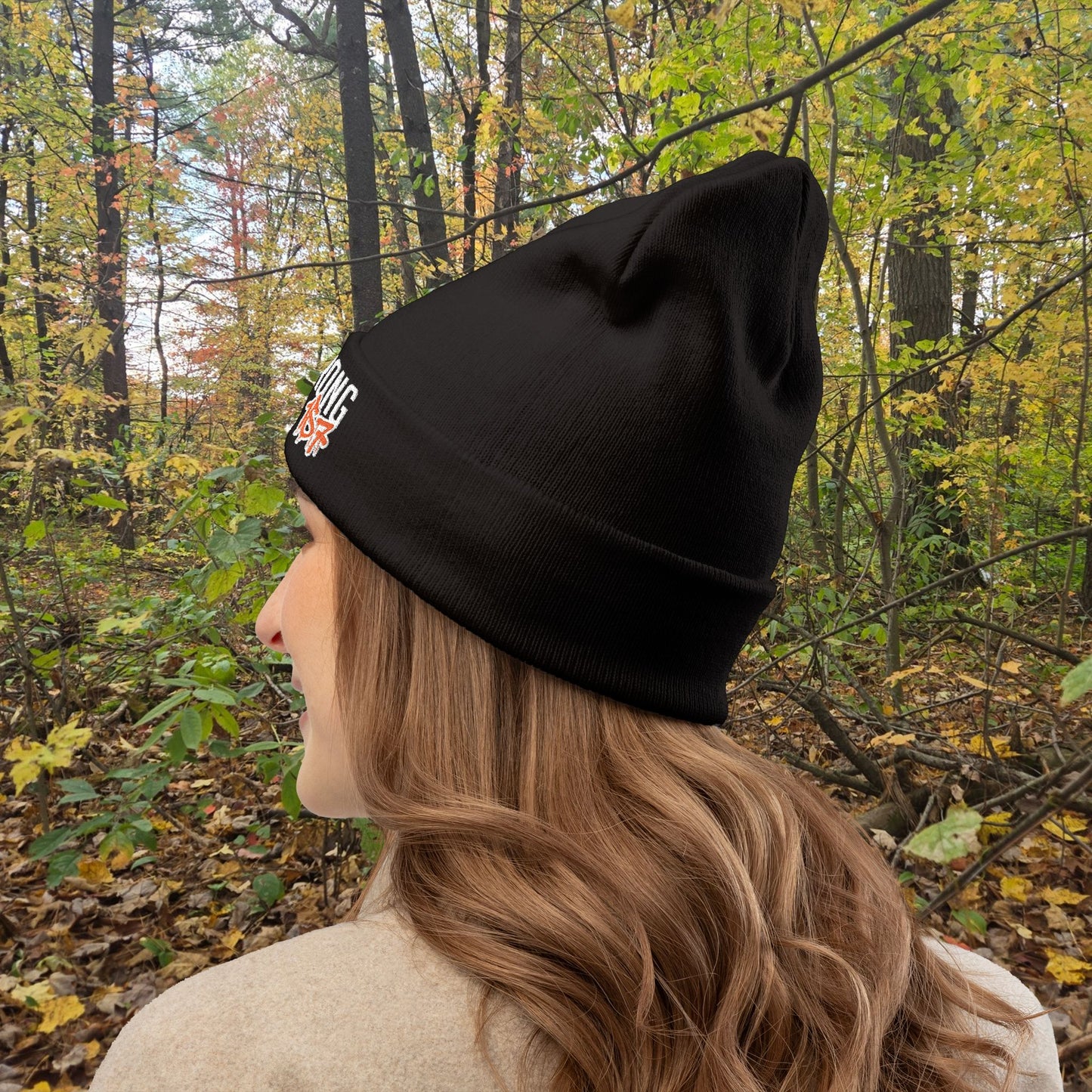 #HENKESTRONG Embroidered Knit Beanie for Style & Warmth