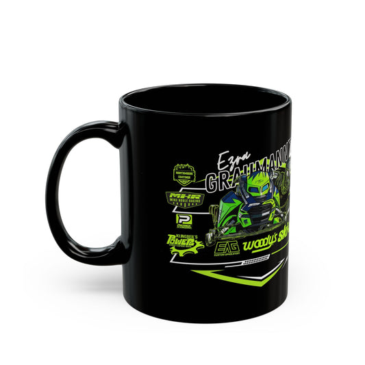 #61 Ezra Graumann F3 Skidoo Henke Motorsports llc Black coffee mug