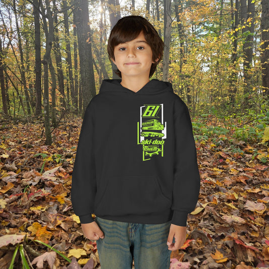 #61 Ezra Graumann F3 Skidoo Henke Motorsports llc Youth hoodie