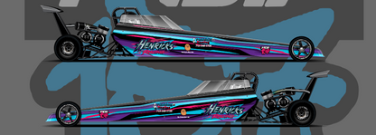JR DRAGSTER DRAG CAR CUSTOM FULL WRAP